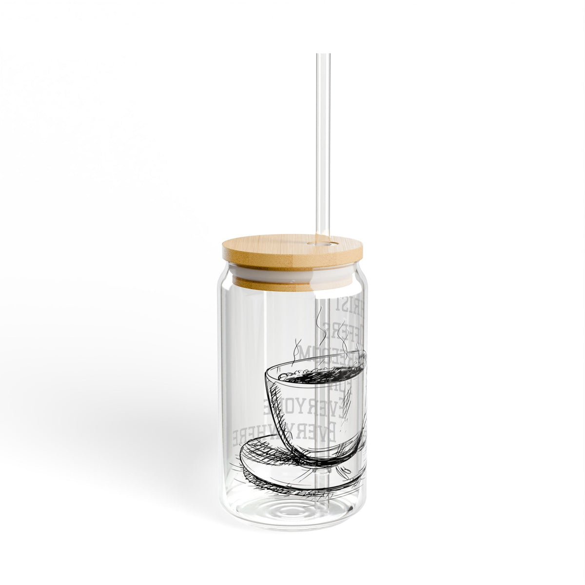 C.O.F.F.E.E Sipper Glass