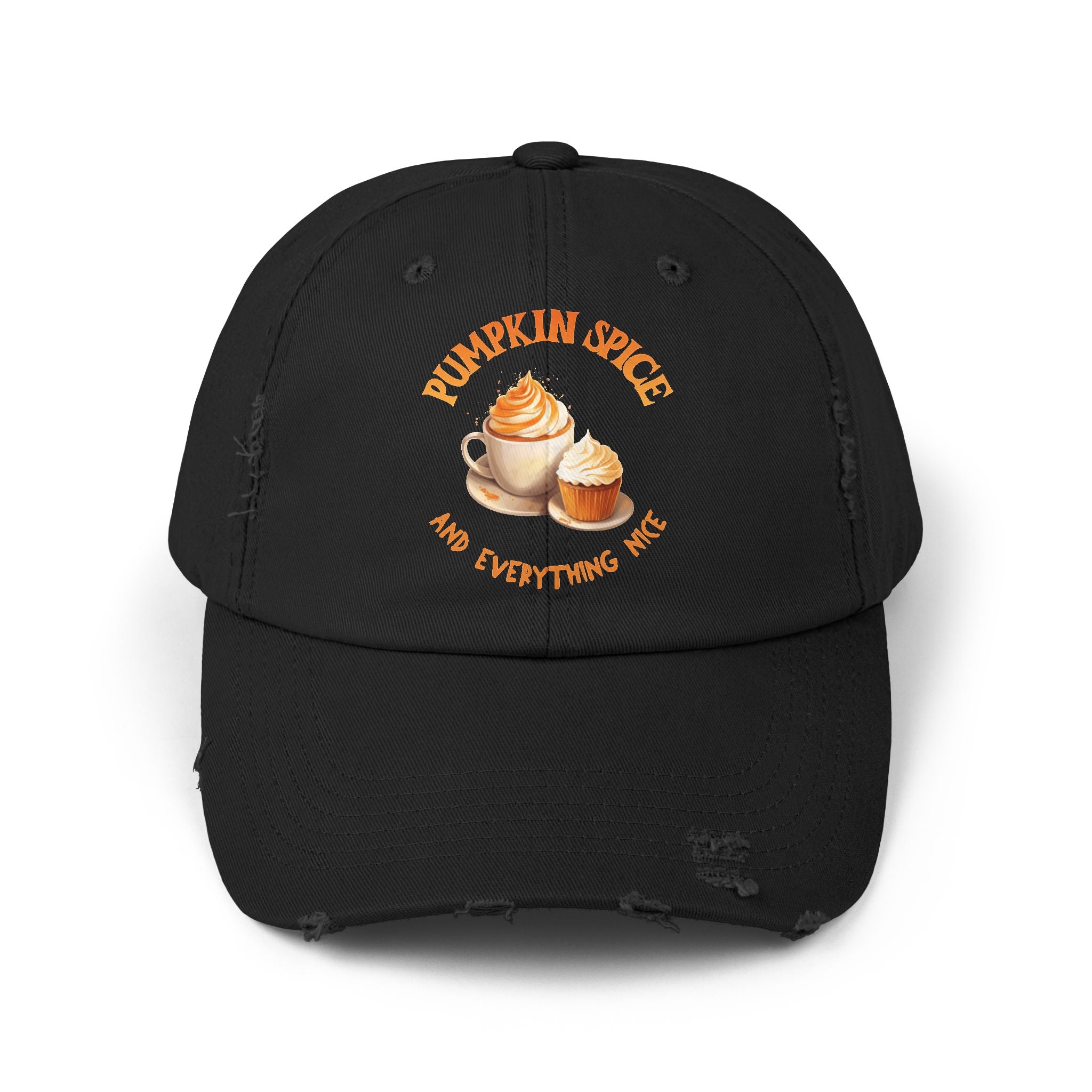 Pumpkin Spice Distressed Hat