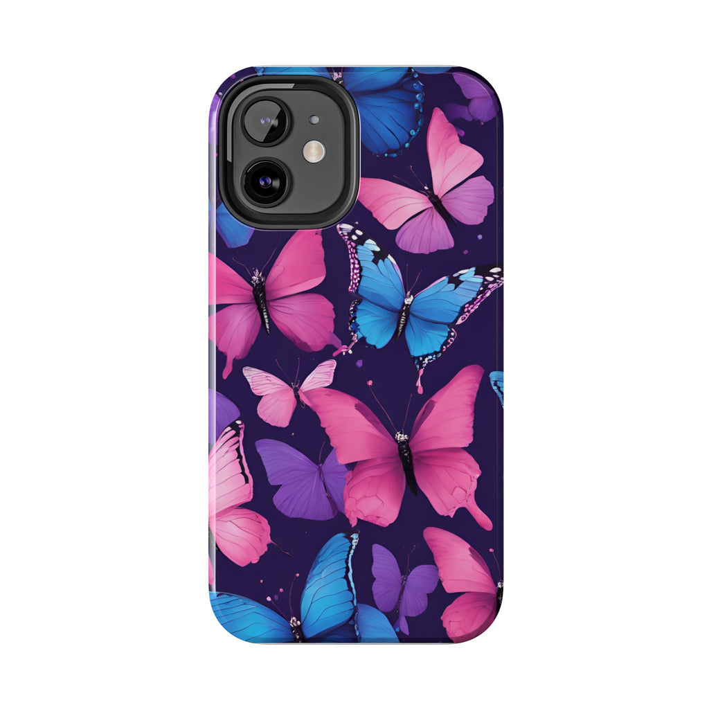 Butterfly Phone Case (Pink,Purple and Blue)