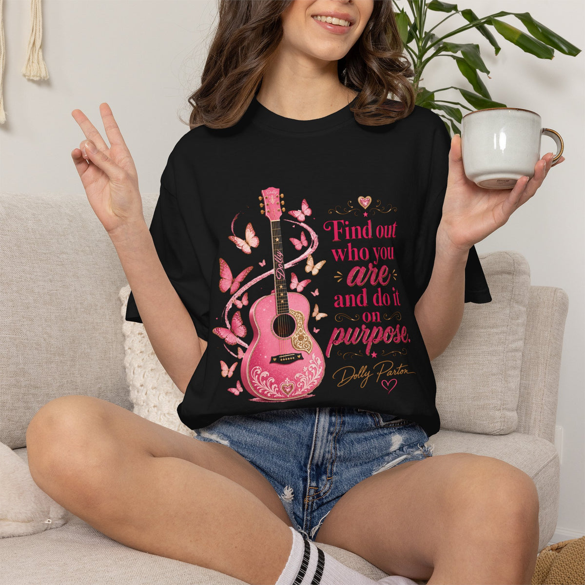 Guitar & Butterflies Tee