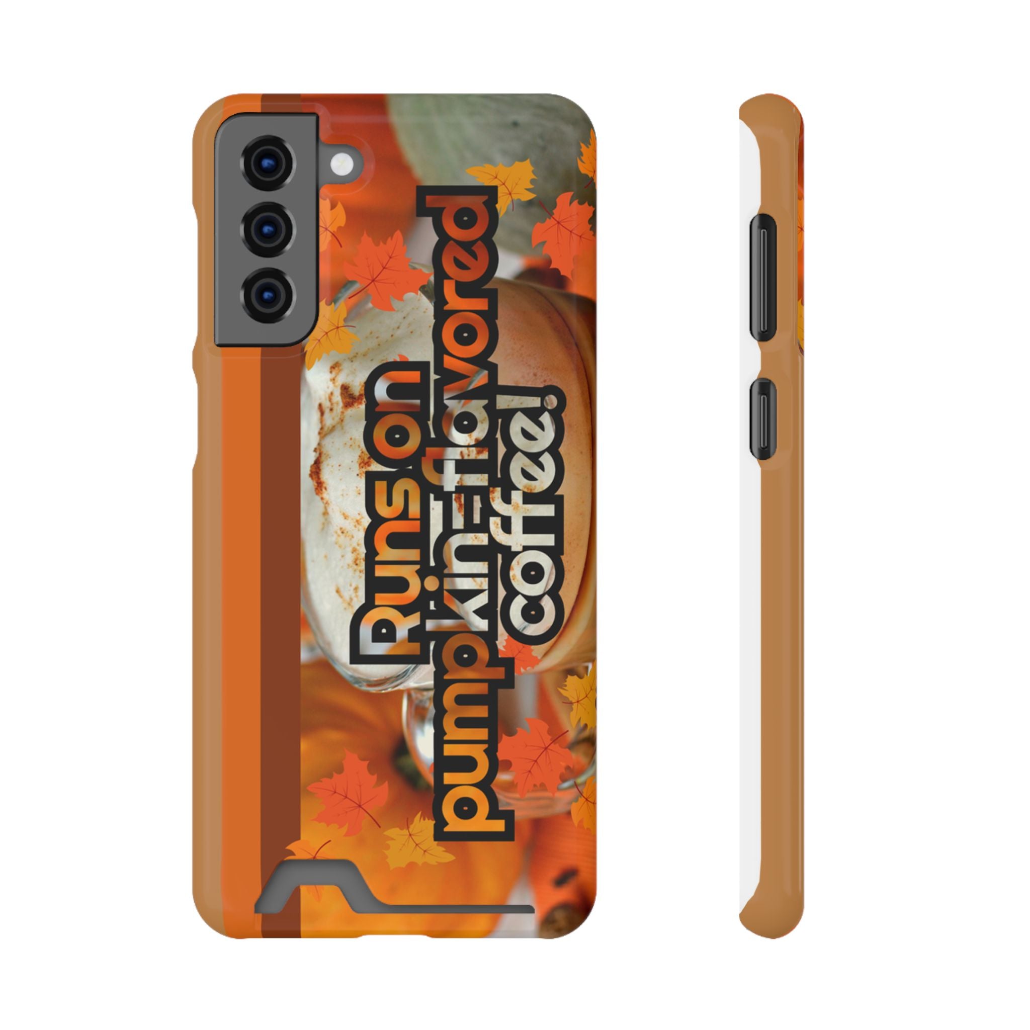 Coffee Phone Case w/Card Holder