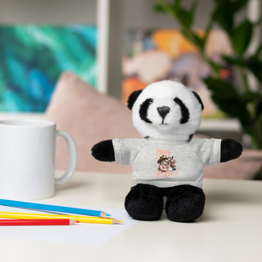 Plush Animal with 'The Little Cowgirl' Tee