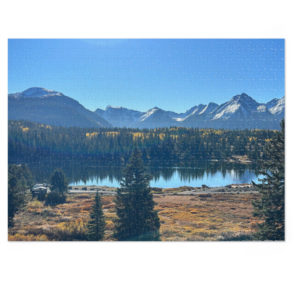 Mountain Lake Jigsaw Puzzle (500-Piece Puzzle with Tin)