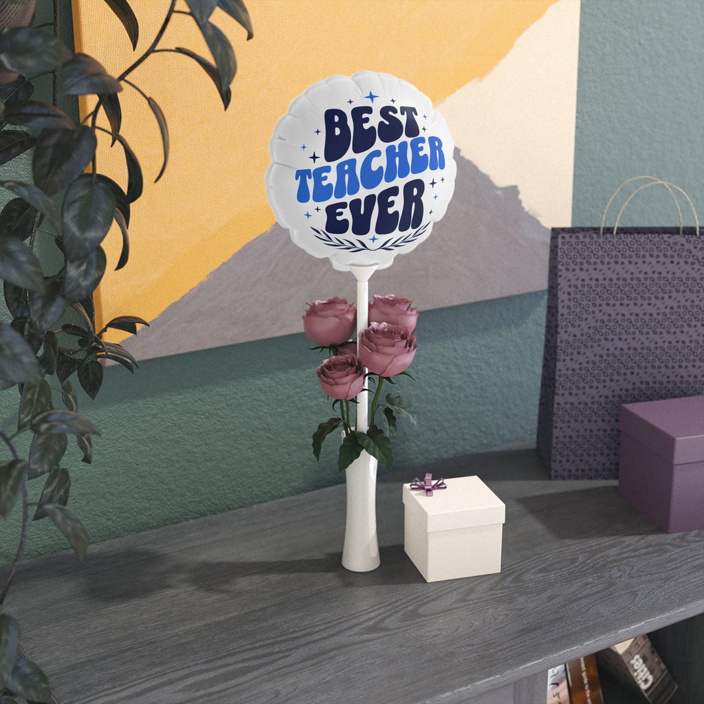 Best Teacher Ever Heart Balloon — 6"