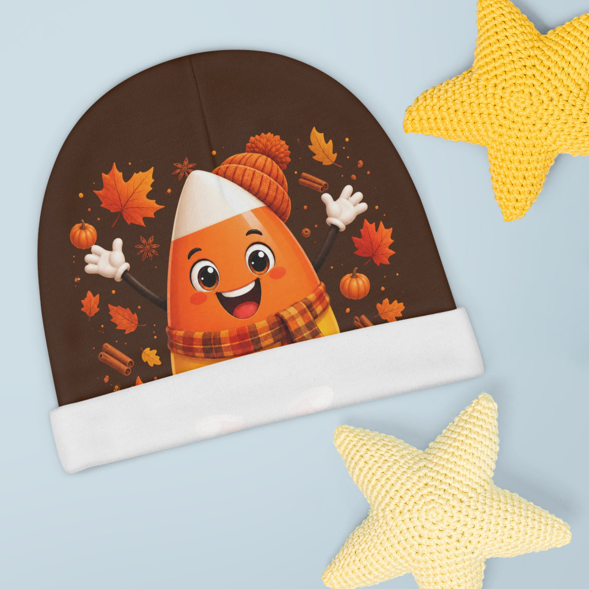 Candy Corn Baby Beanie
