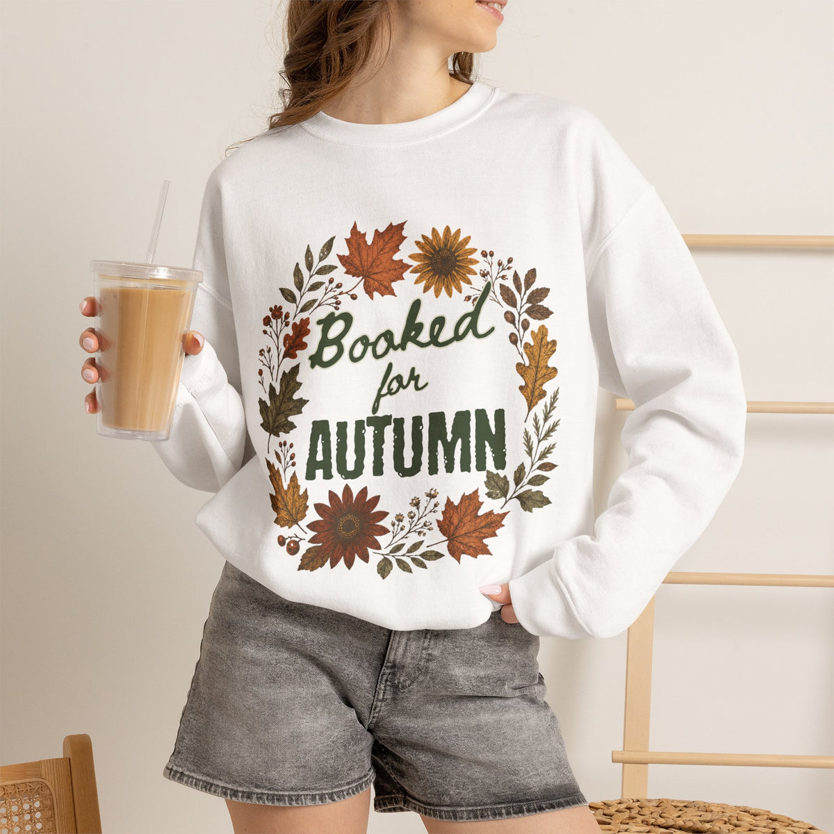"Booked for Autumn" Crewneck