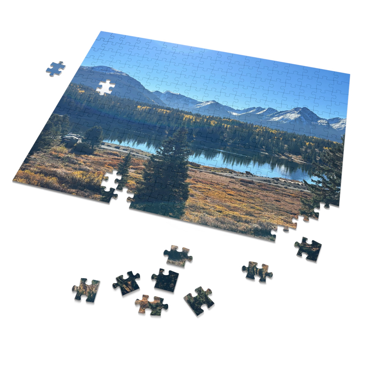 Mountain Lake Jigsaw Puzzle (500-Piece Puzzle with Tin)