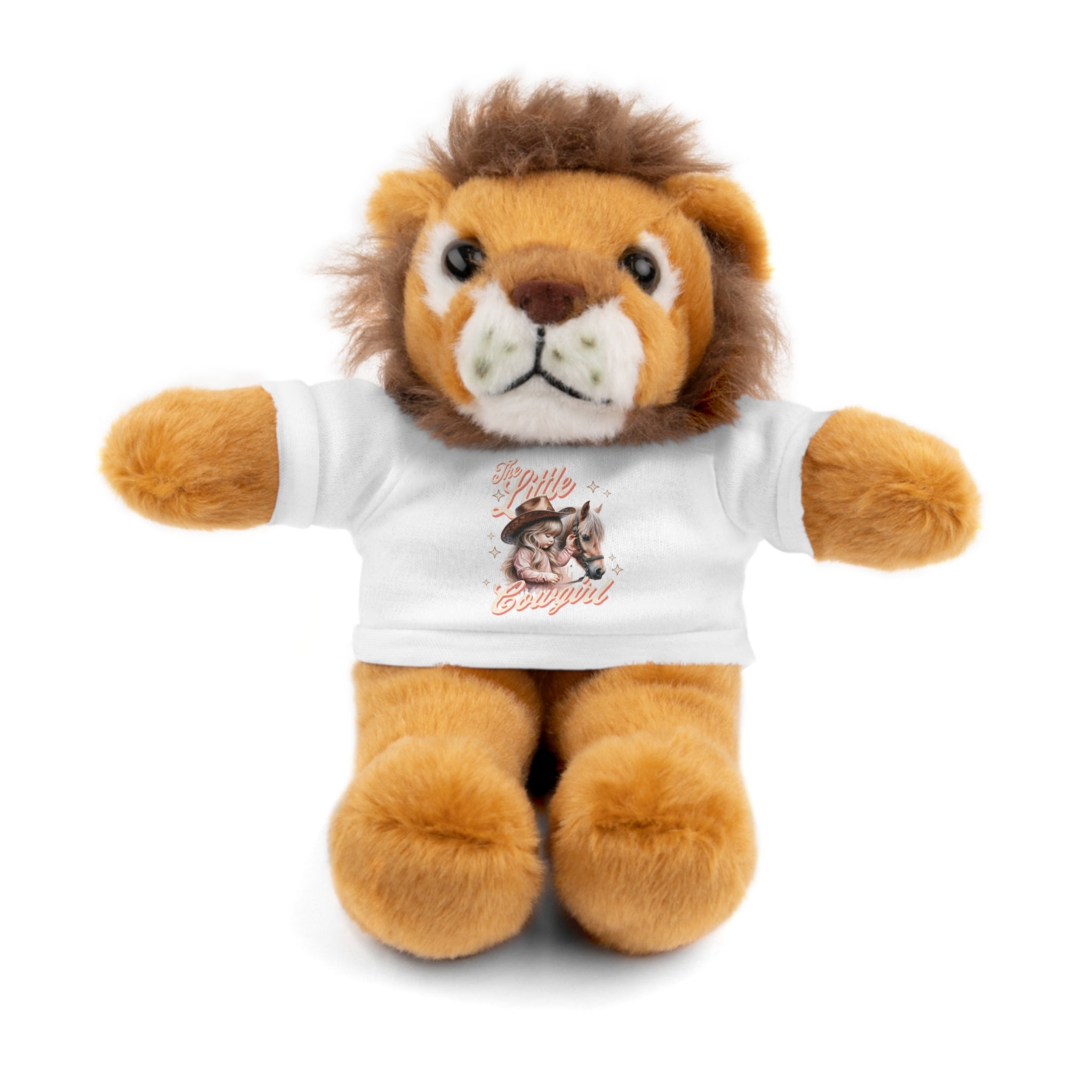 Plush Animal with 'The Little Cowgirl' Tee