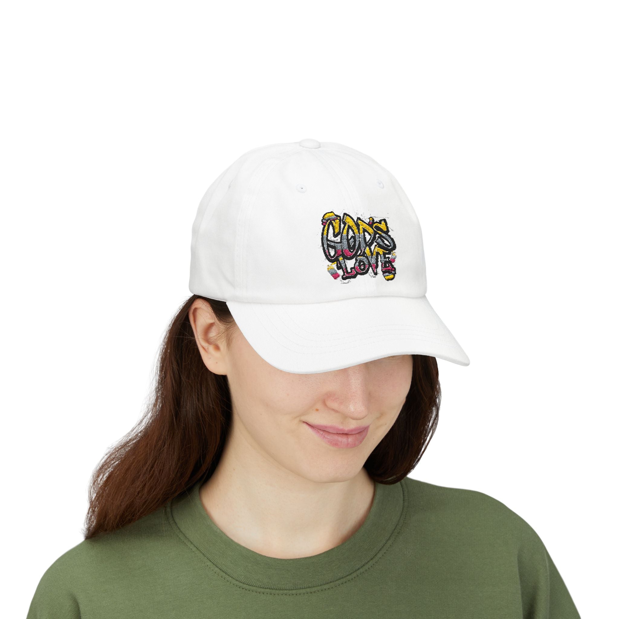 'God's Love' Graffiti Embroidered Baseball Hat