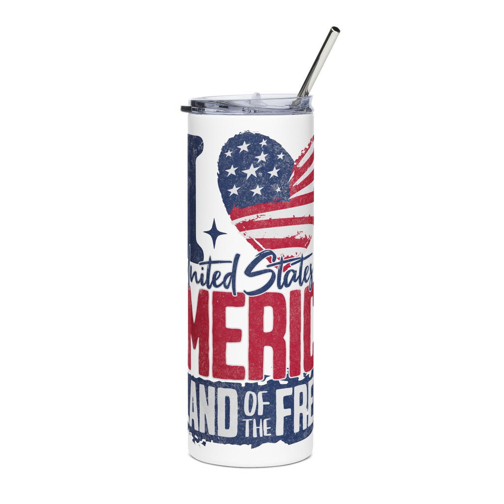 "I Love America" Flag Tumbler (20oz.)