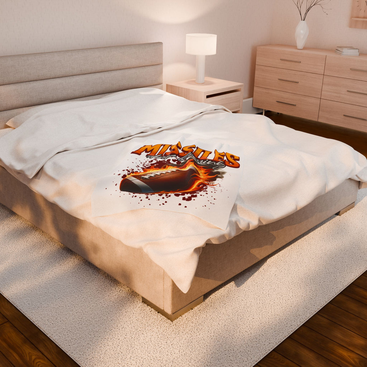 Football 'Missiles Are Coming' Plush Blanket