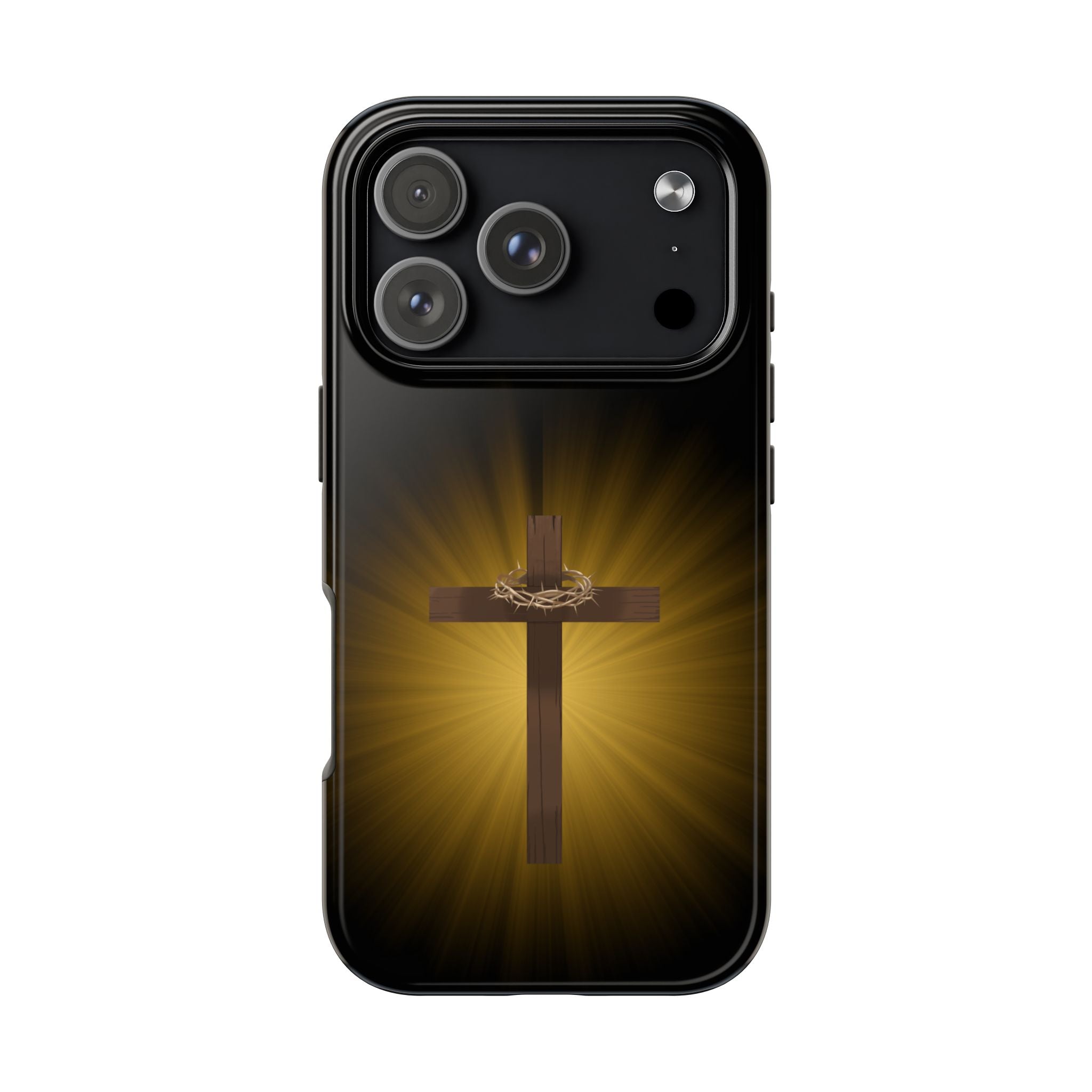 Cross and Crown of Thorns Phone Case