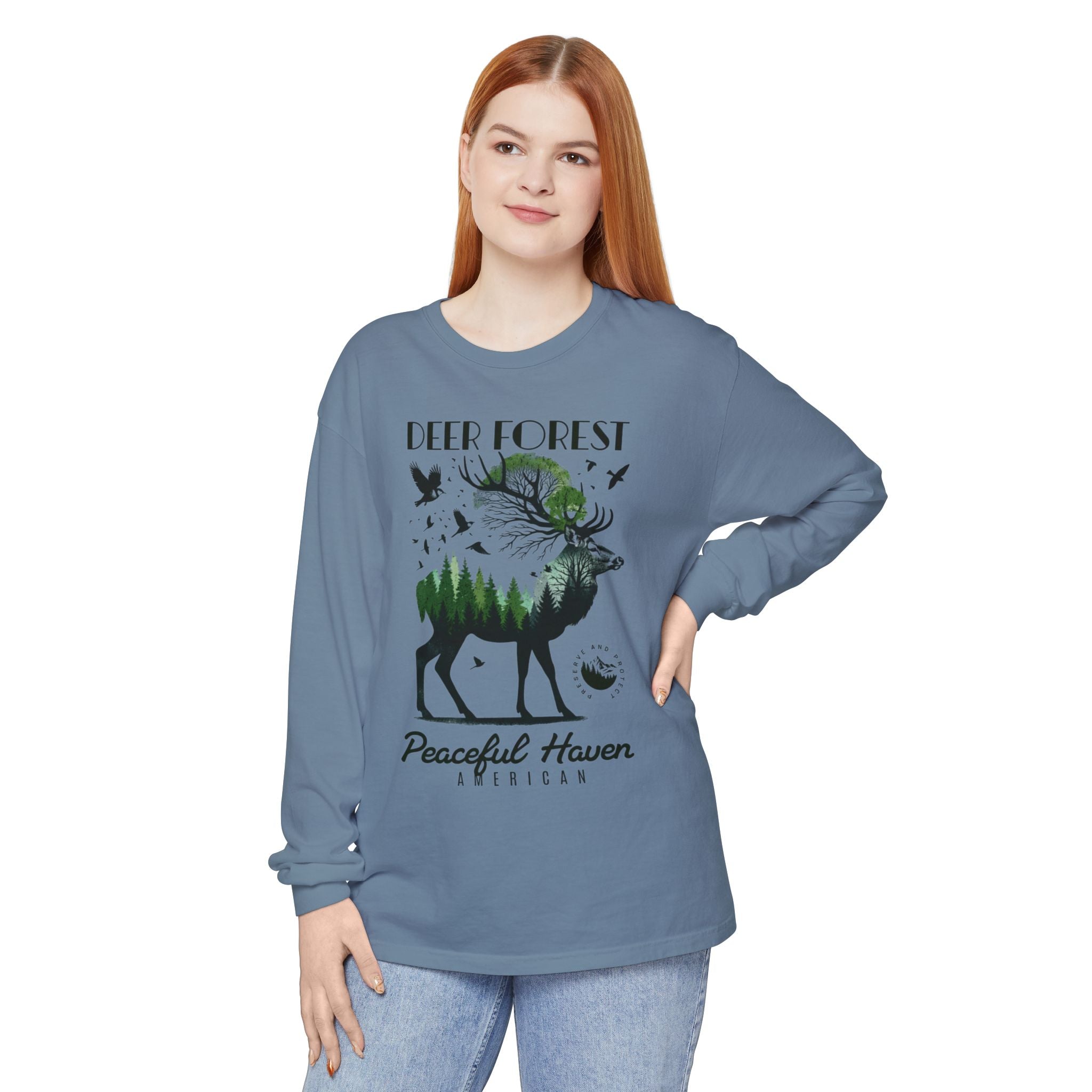 Deer Forest LS Tee