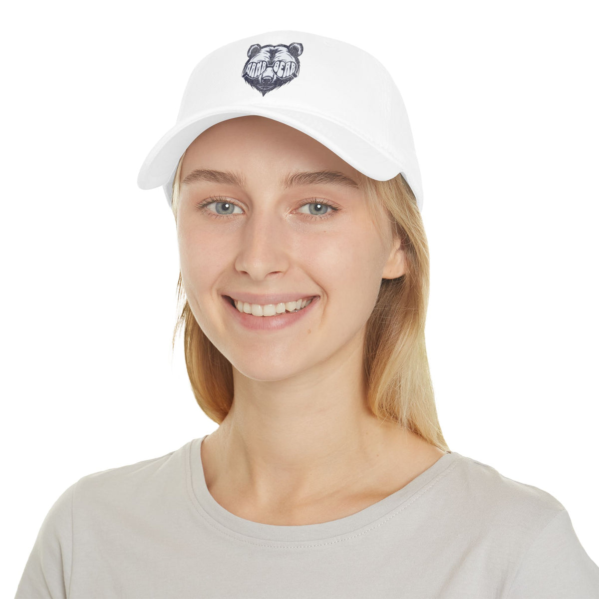 Bear Logo Low Profile Baseball Cap