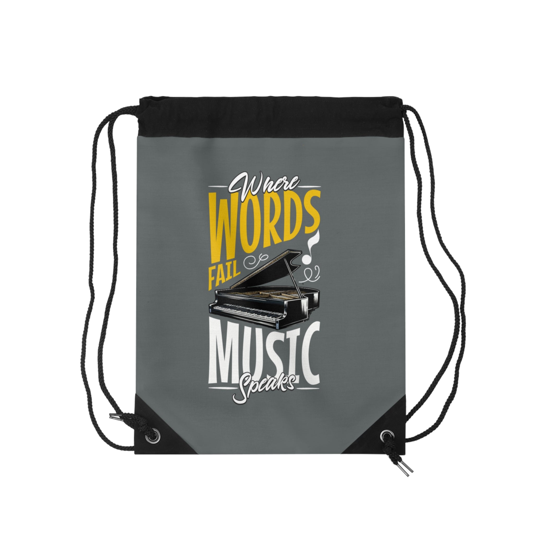 ...Music Speaks Drawstring Bag