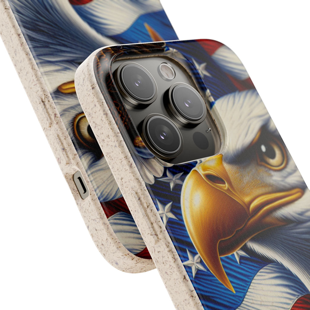 Patriotic Eagle Phone Case (Biodegradable)