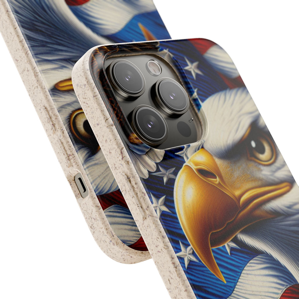 Patriotic Eagle Phone Case (Biodegradable)