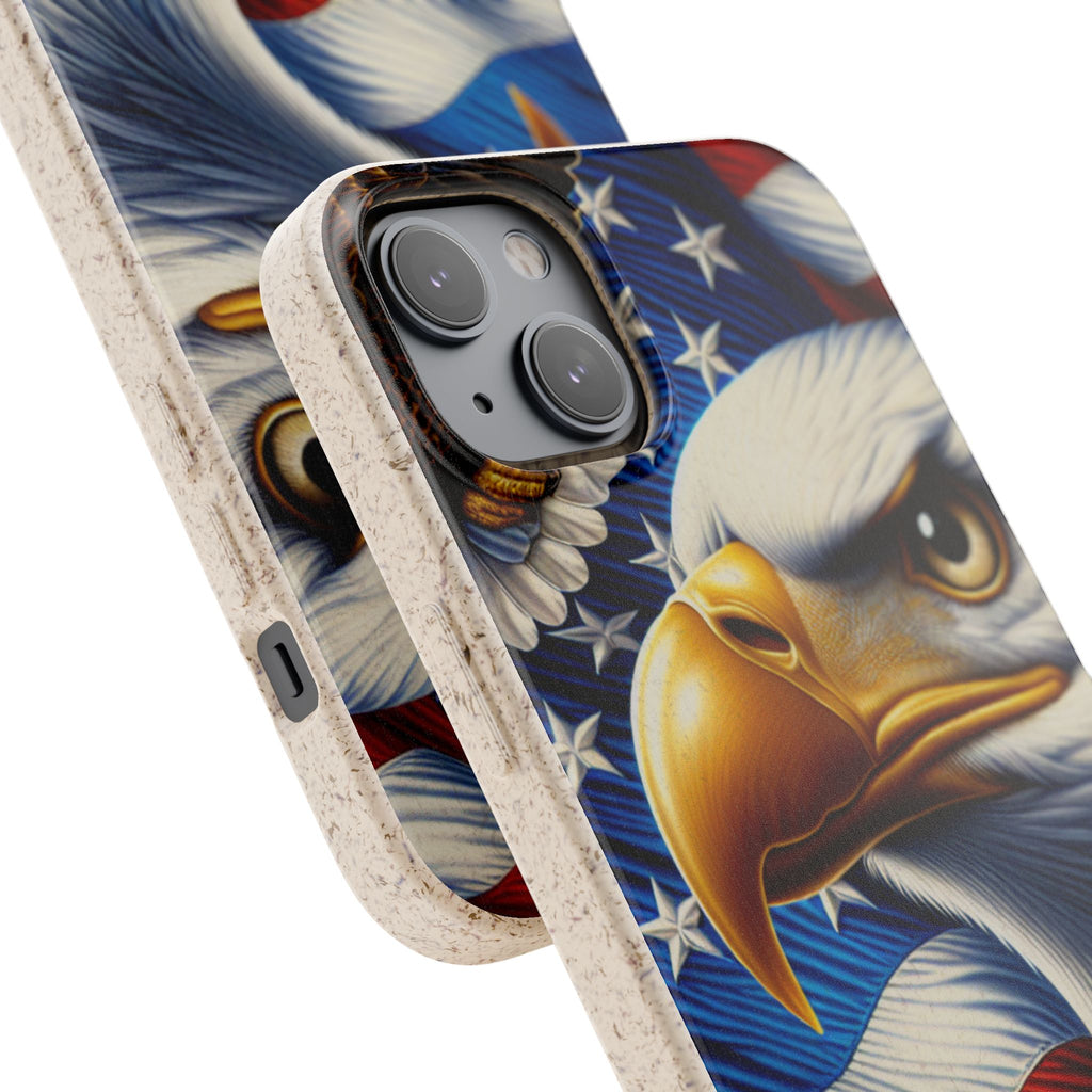 Patriotic Eagle Phone Case (Biodegradable)