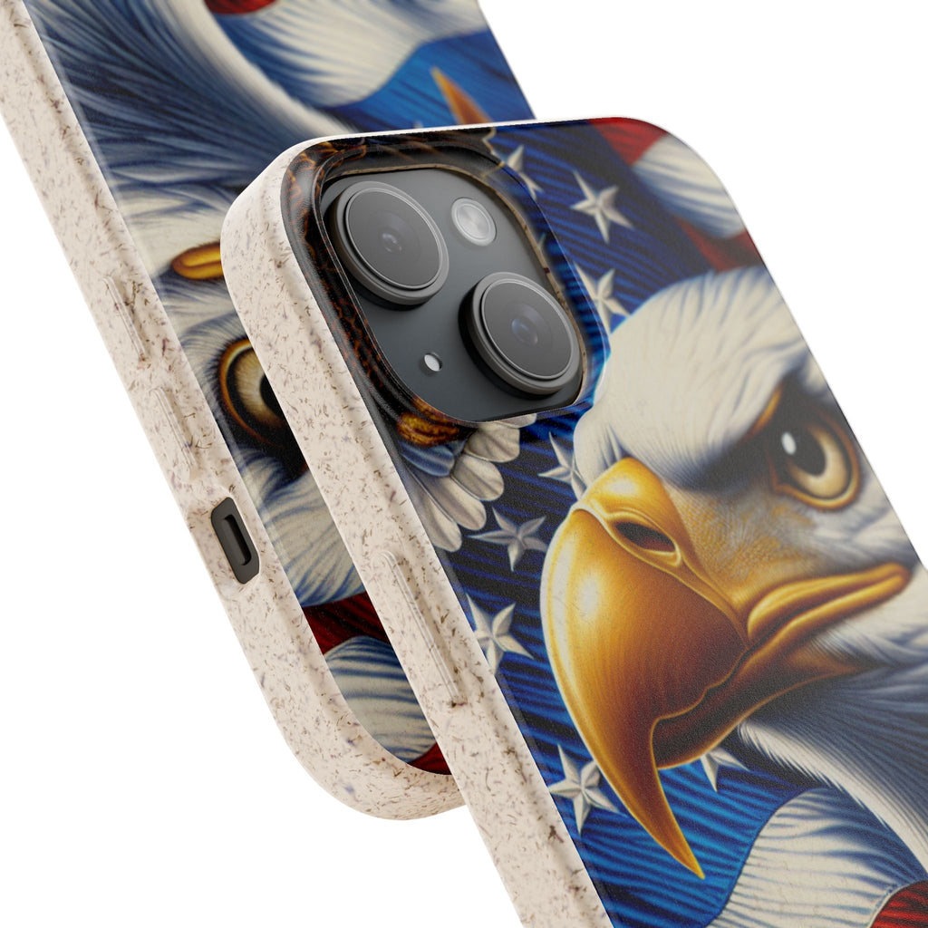 Patriotic Eagle Phone Case (Biodegradable)