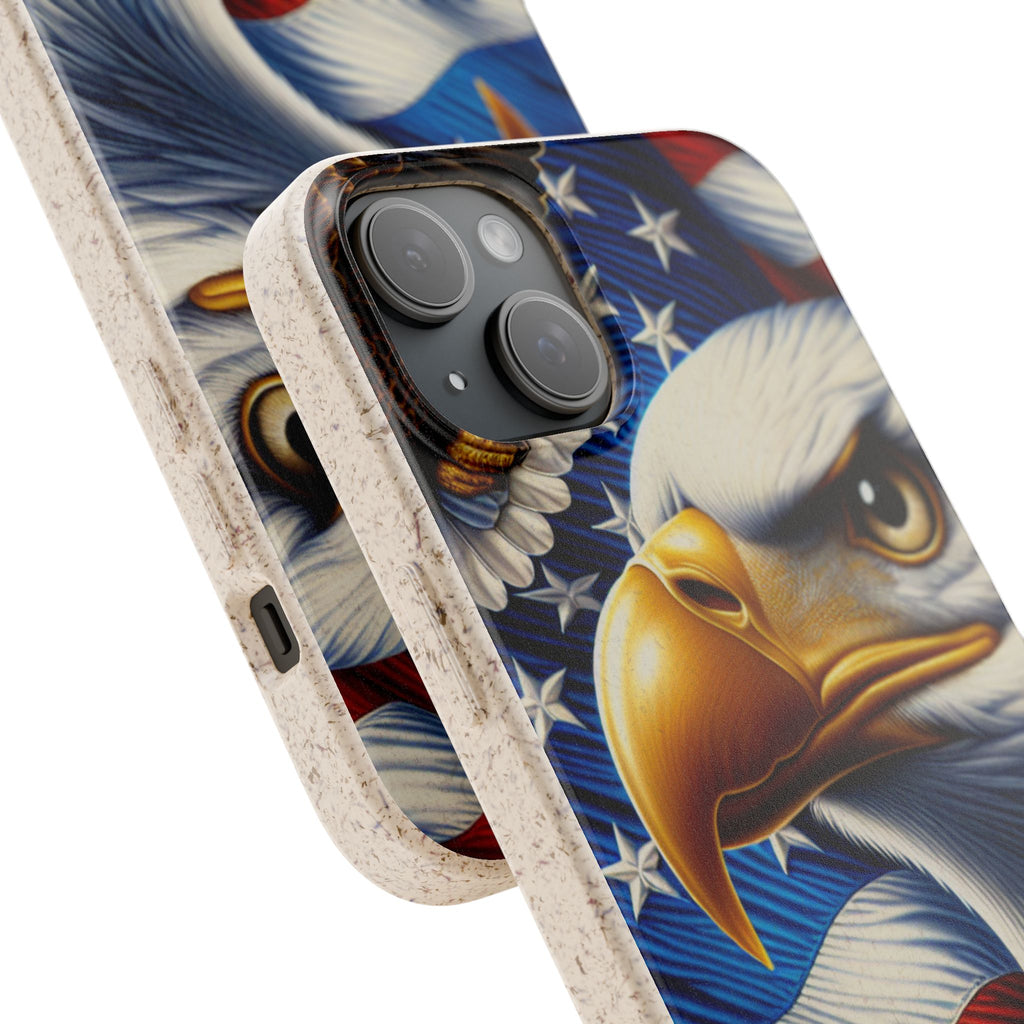 Patriotic Eagle Phone Case (Biodegradable)