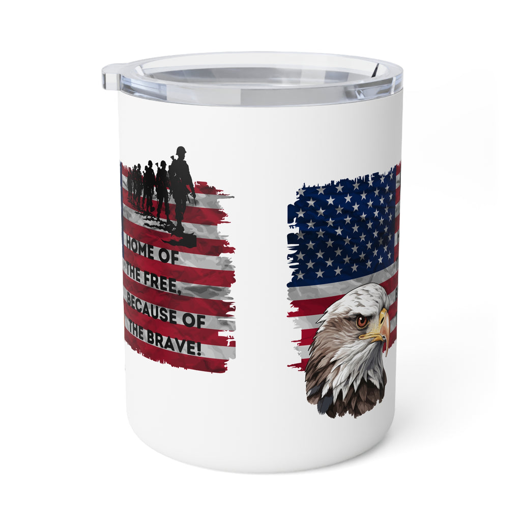 American Flag & Bald Eagle Tribute Tumbler (10oz.)