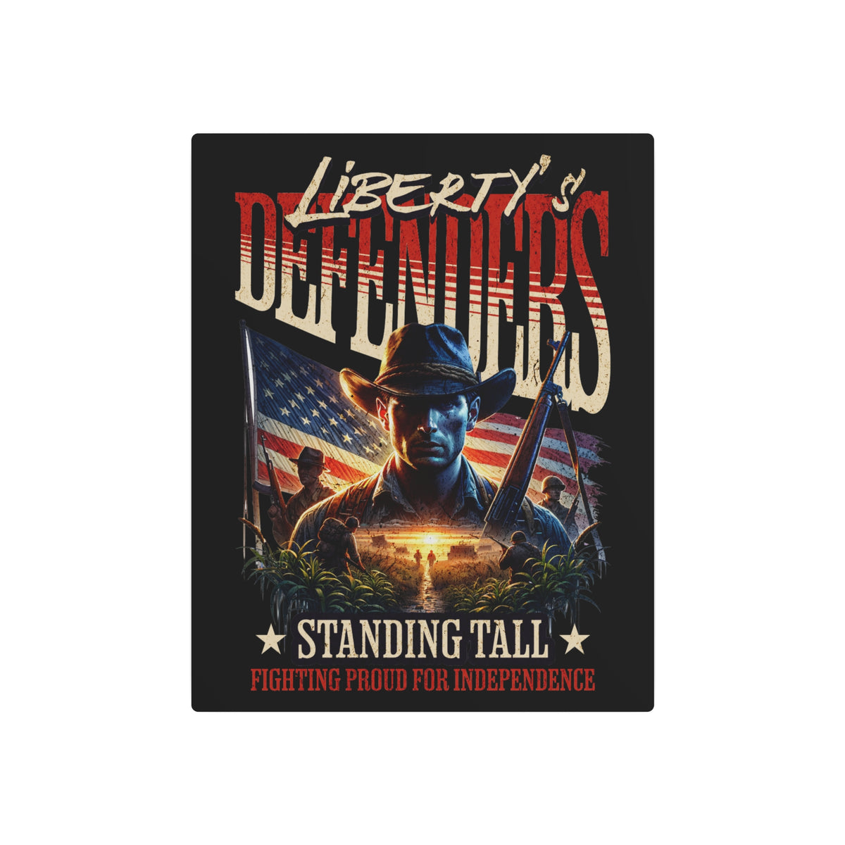 Liberty's Defenders Metal Sign