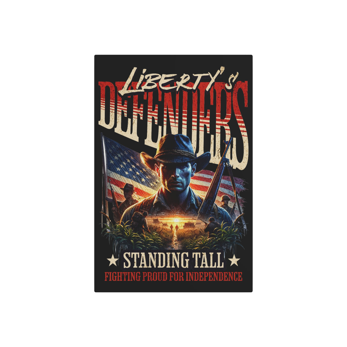 Liberty's Defenders Metal Sign