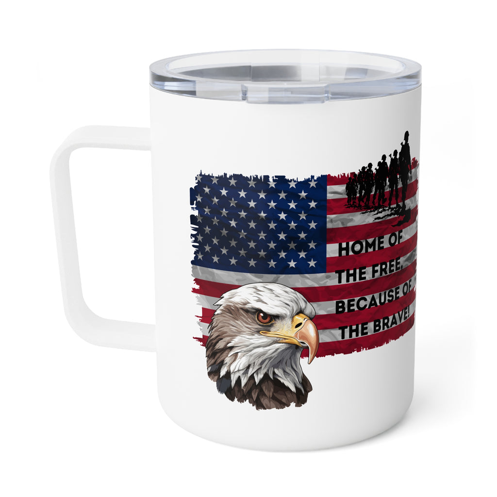 American Flag & Bald Eagle Tribute Tumbler (10oz.)