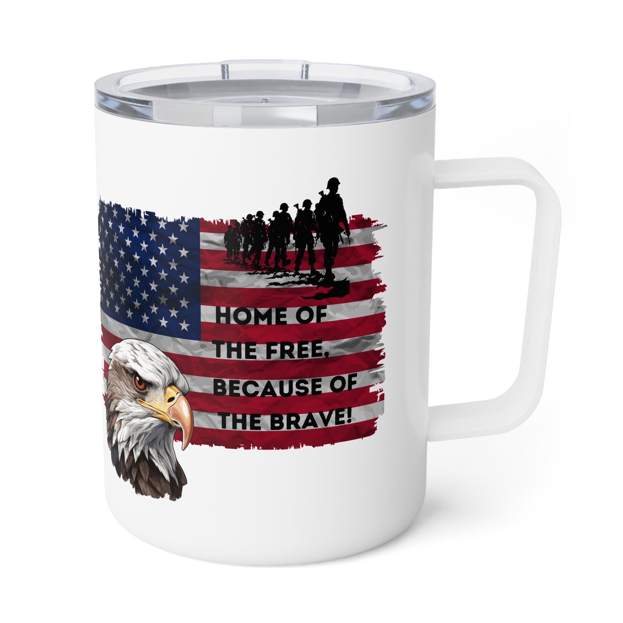 American Flag & Bald Eagle Tribute Tumbler (10oz.)