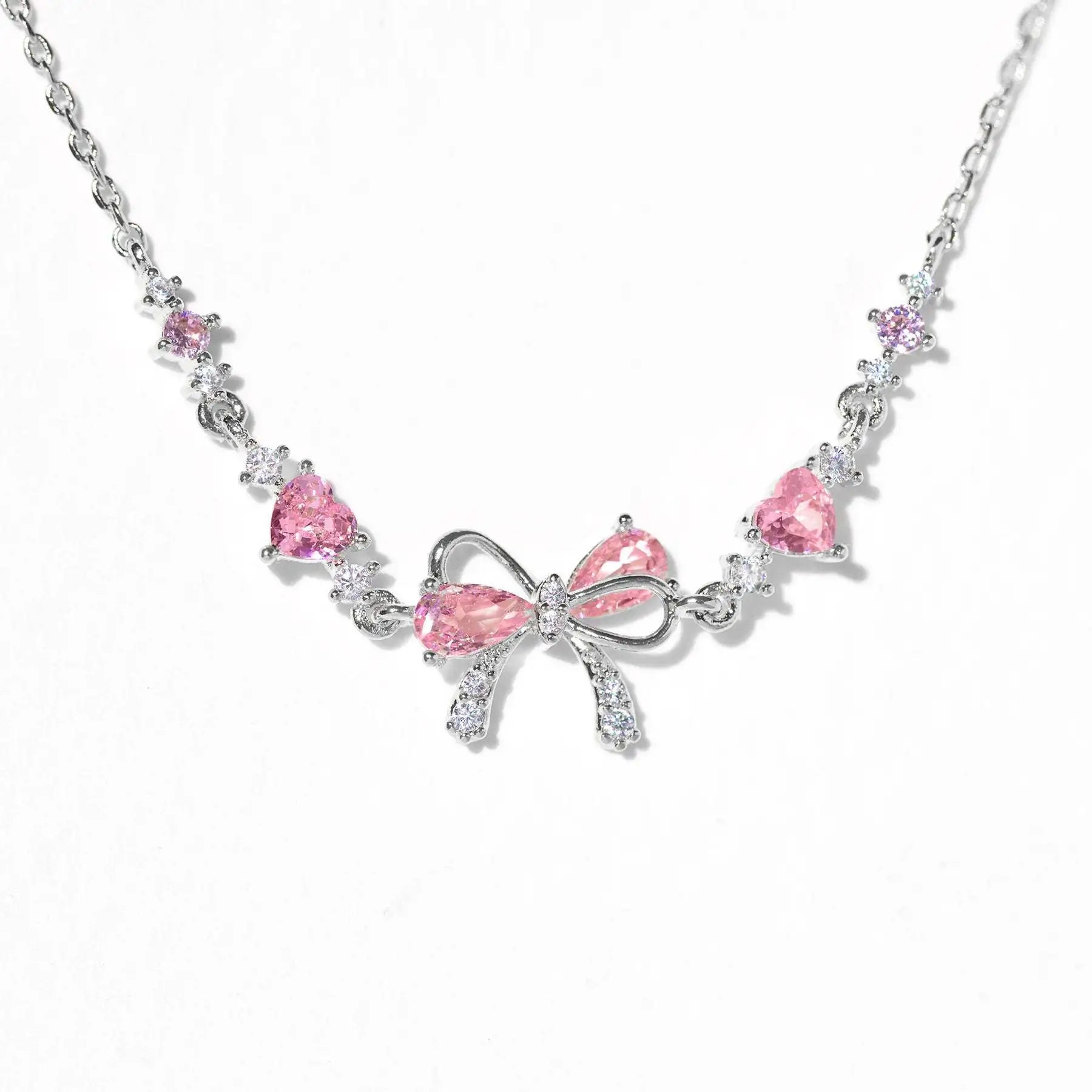 Cute Bow and Heart Bracelet